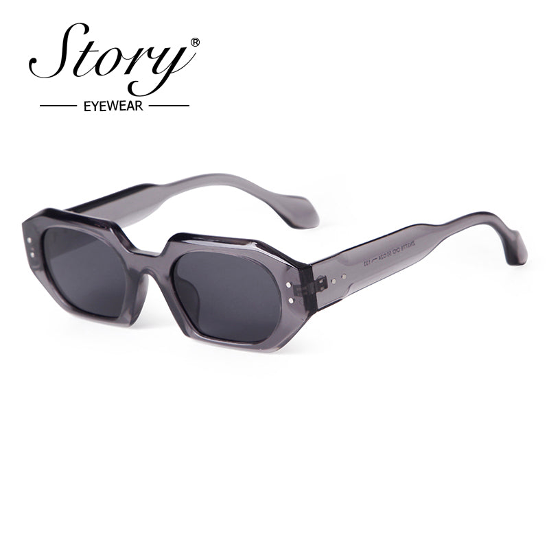 2024 new street photo polygonal UV resistant sunglasses,sweet and cool hip-hop style sunglasses