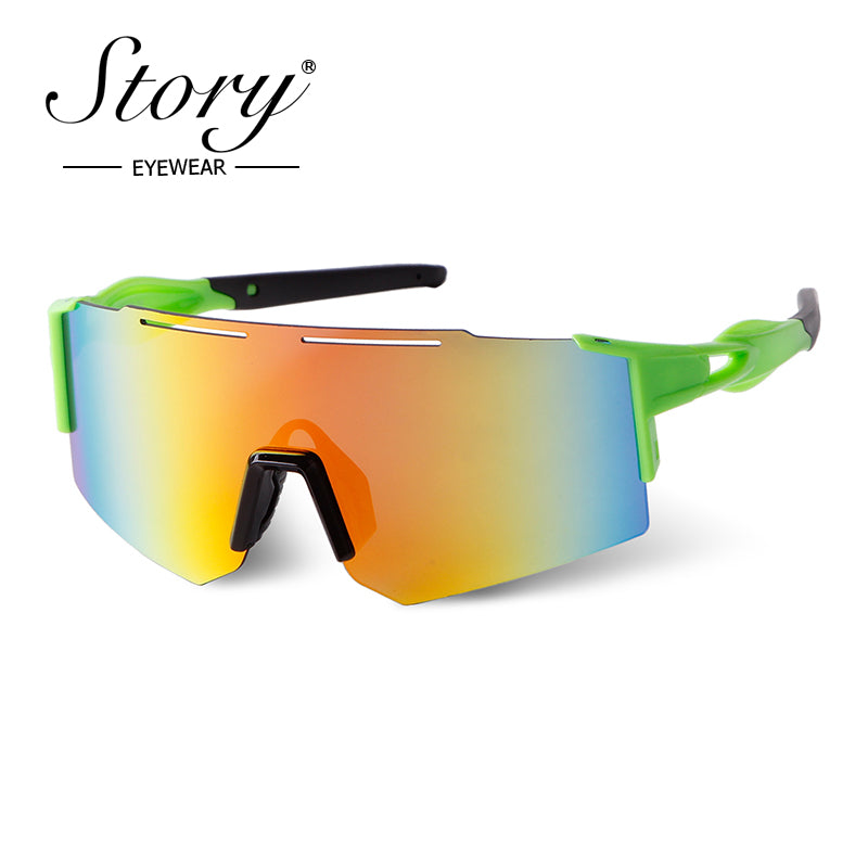 2024 New cycling sunglasses, sports sunglasses, windproof and trendy outdoor sports glasses