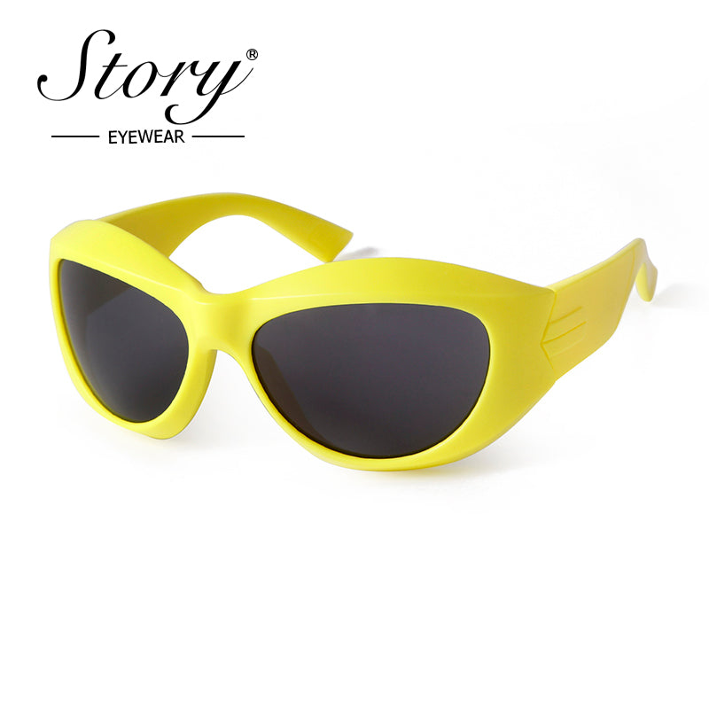 2024 Hot Selling Large Frame Sunglasses for Men, Steampunk Style, Sports Sunshade, Cycling Sunglasses