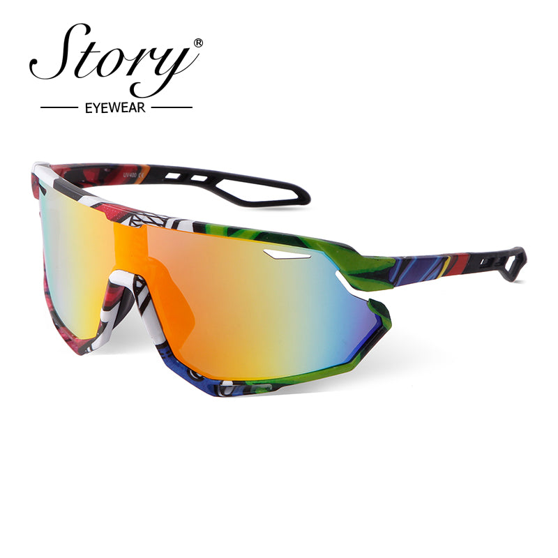 2024 New Polarized,Cycling,Driving Anti UV Glasses for Men and Women Reflective Glasses