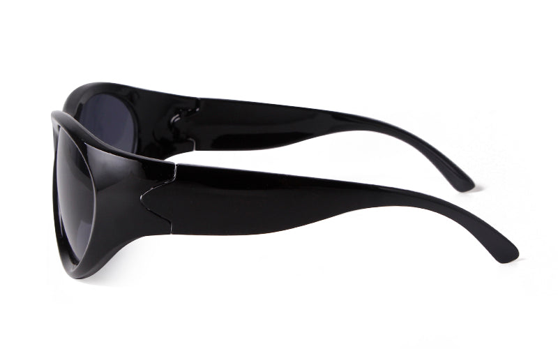 2024 New Cycling Sports Sunglasses Fashion Cat Eye Large Frame Personalized Reflective Sunglasses for Women