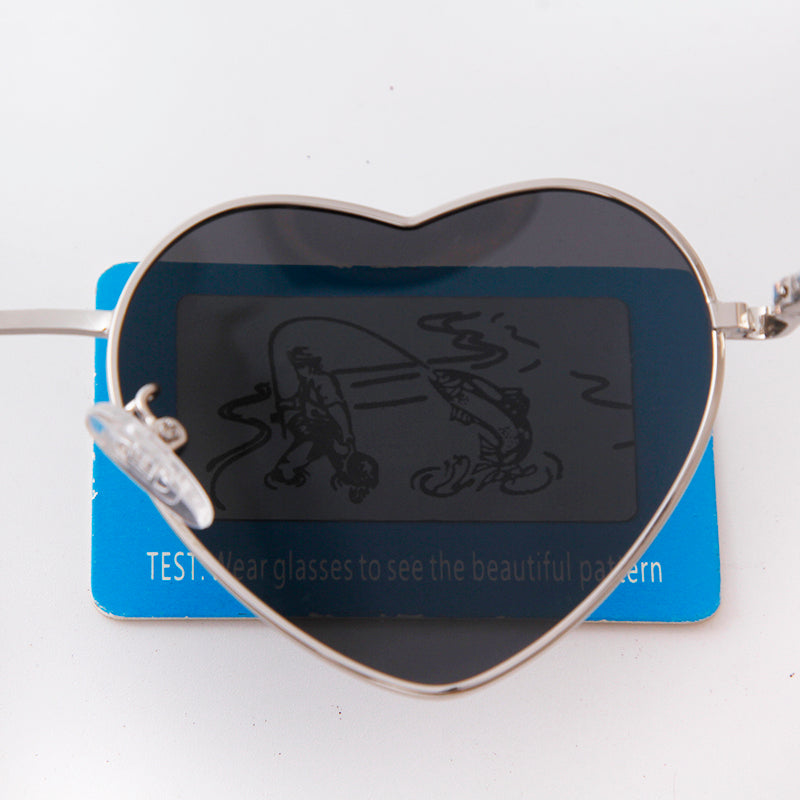 2024 new personalized trendy love glasses, retro fashion sunglasses