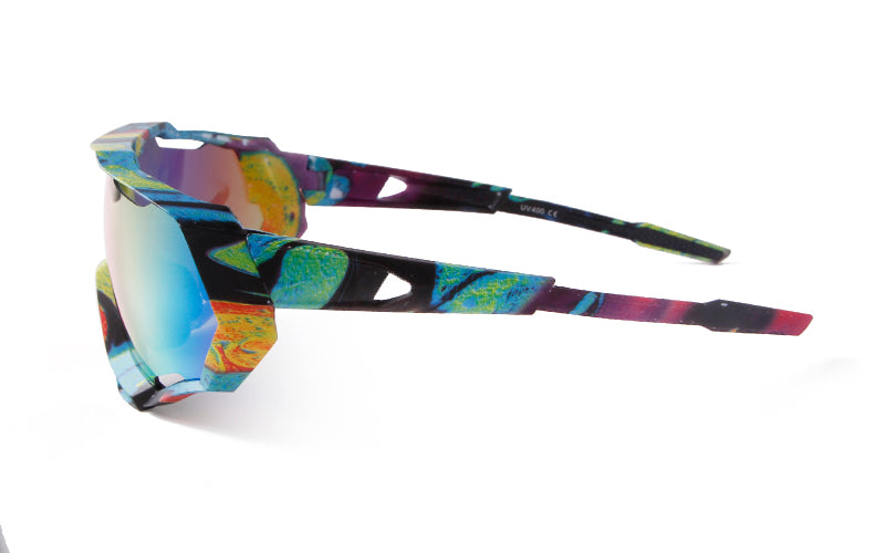 2024 New Men's and Women's Cycling Sports Sunglasses,Driving Glasses Anti UV  Reflective Glasses,
