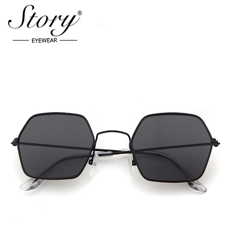 Newest Sunglasses Women Mens Small Hexagon Frame lunette SunGlasses