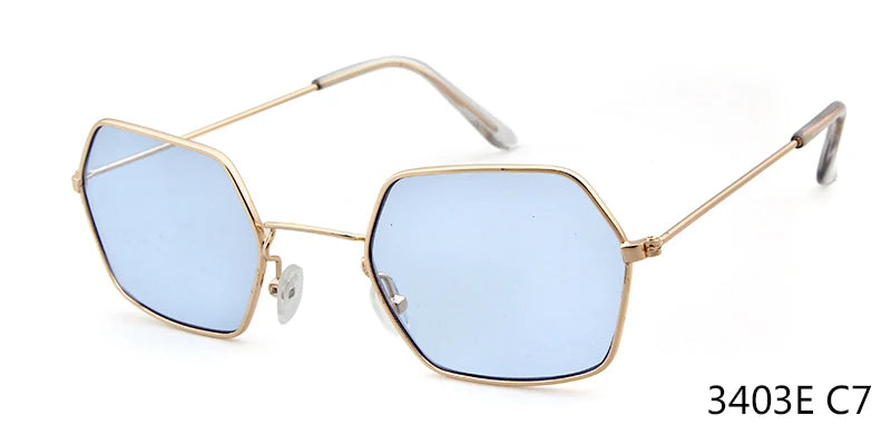 Newest Sunglasses Women Mens Small Hexagon Frame lunette SunGlasses