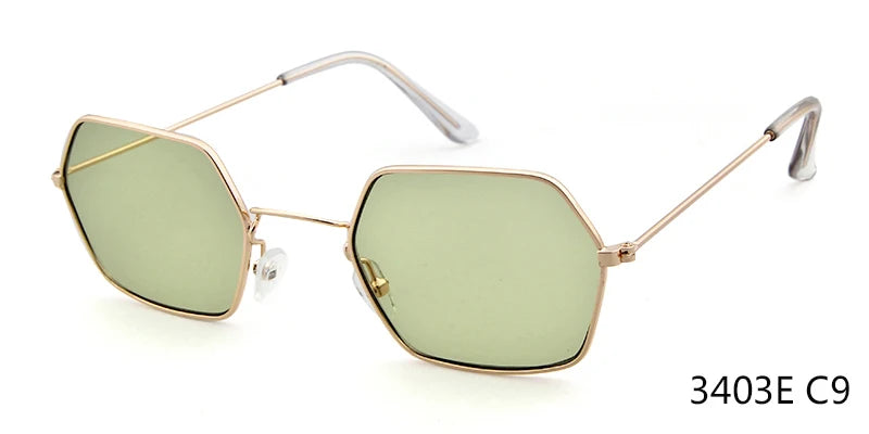 Newest Sunglasses Women Mens Small Hexagon Frame lunette SunGlasses