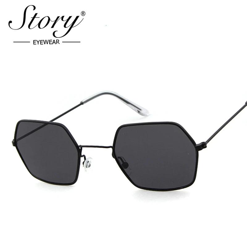 Newest Sunglasses Women Mens Small Hexagon Frame lunette SunGlasses