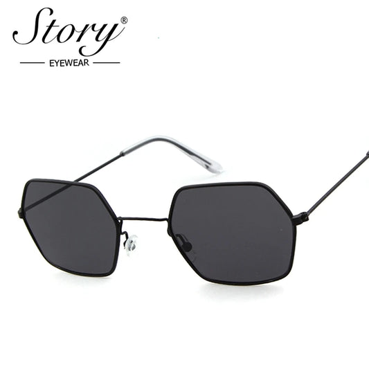Newest Sunglasses Women Mens Small Hexagon Frame lunette SunGlasses