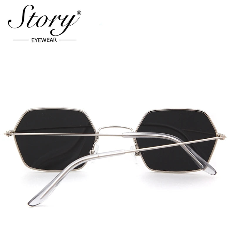 Newest Sunglasses Women Mens Small Hexagon Frame lunette SunGlasses