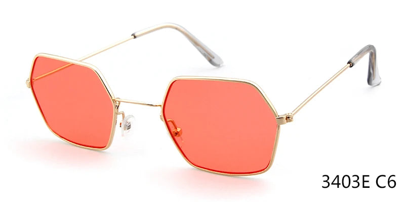 Newest Sunglasses Women Mens Small Hexagon Frame lunette SunGlasses