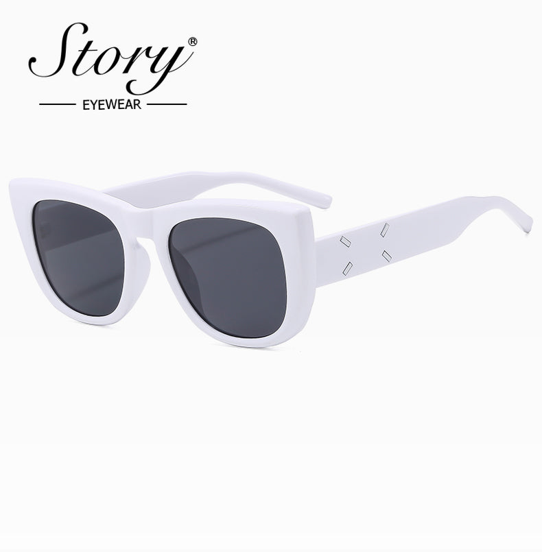 2024 New Street Shooting American Cute Cat Eye Sunshade Sunglasses Women's & Men's