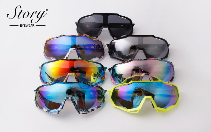 2024 New Men's and Women's Cycling Sports Sunglasses,Driving Glasses Anti UV  Reflective Glasses,