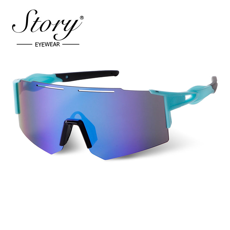 2024 New cycling sunglasses, sports sunglasses, windproof and trendy outdoor sports glasses