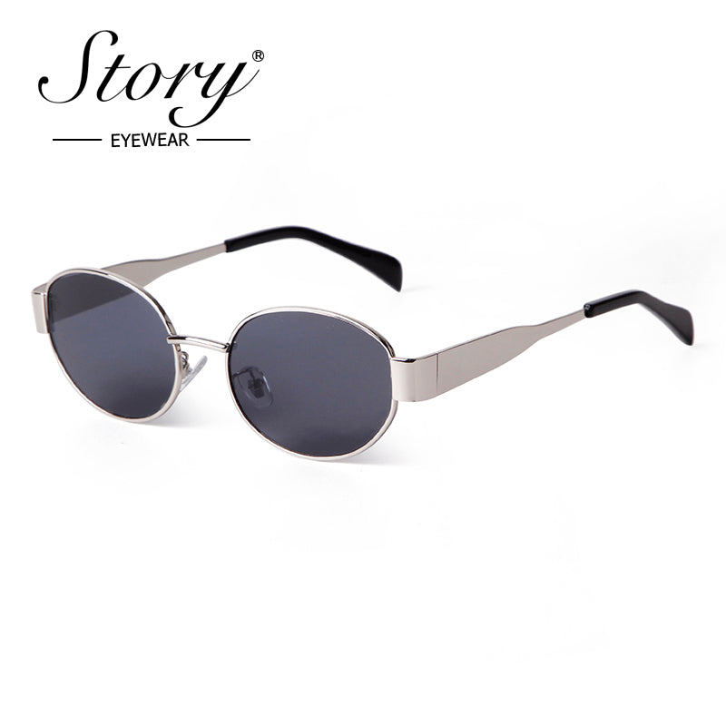 2024 New Women'S Sunglasses, Retro Oval Sunglasses  UV protection, Street Style Cat Eye Personalized  Sunglasses