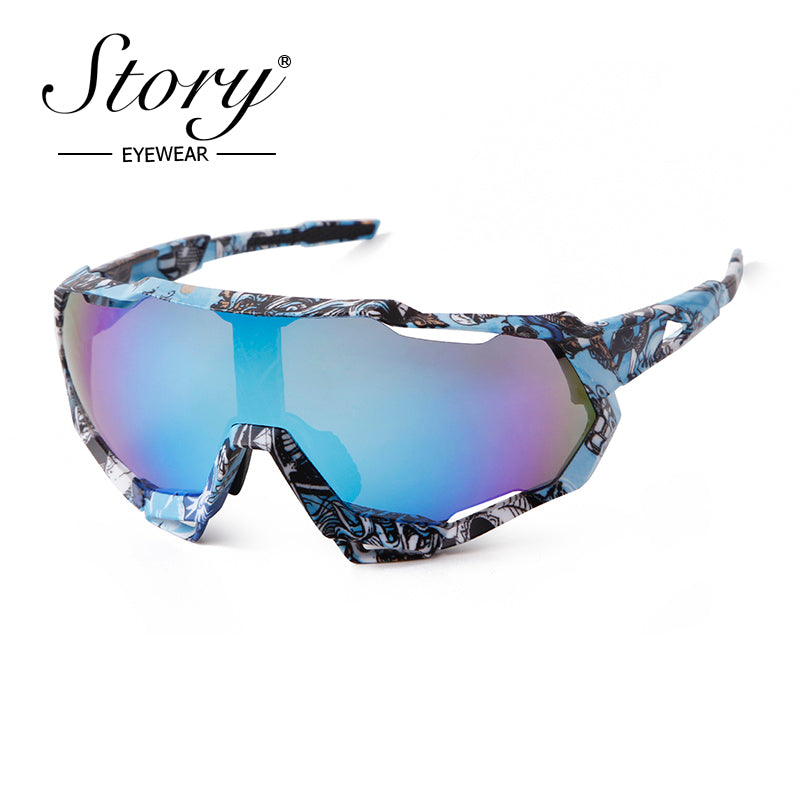 2024 New Men's and Women's Cycling Sports Sunglasses,Driving Glasses Anti UV  Reflective Glasses,
