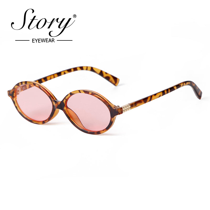 2024 New European and American Fashion Elliptical Small Frame Sunglasses for Women High Grade Sunglasses for Women
