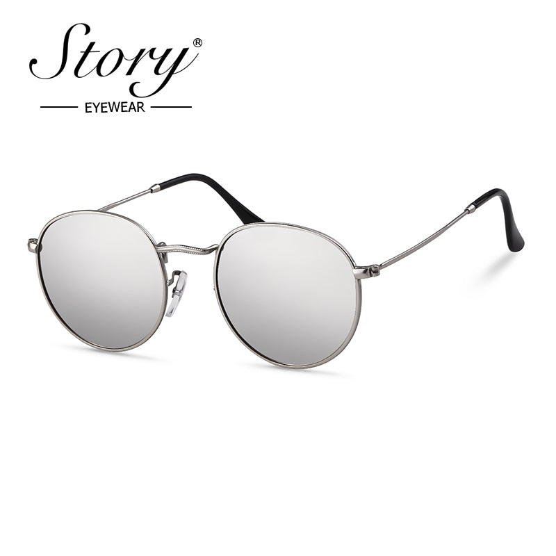 New retro polarized sunglasses trendy round versatile sunglasses fashionable sunglasses