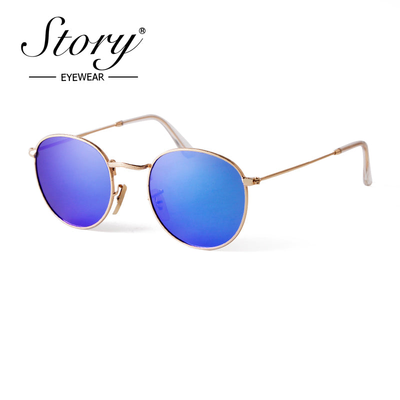 New retro polarized sunglasses trendy round versatile sunglasses fashionable sunglasses