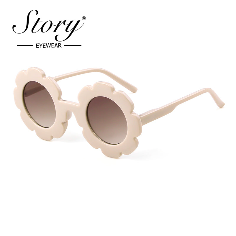 New Fashion Children's Cartoon Cute Fashion Style Sunflower Sunglasses Sunshade Versatile Children's Sunglasses