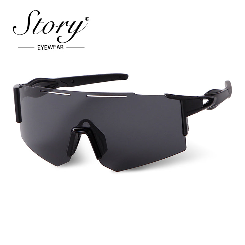 2024 New cycling sunglasses, sports sunglasses, windproof and trendy outdoor sports glasses