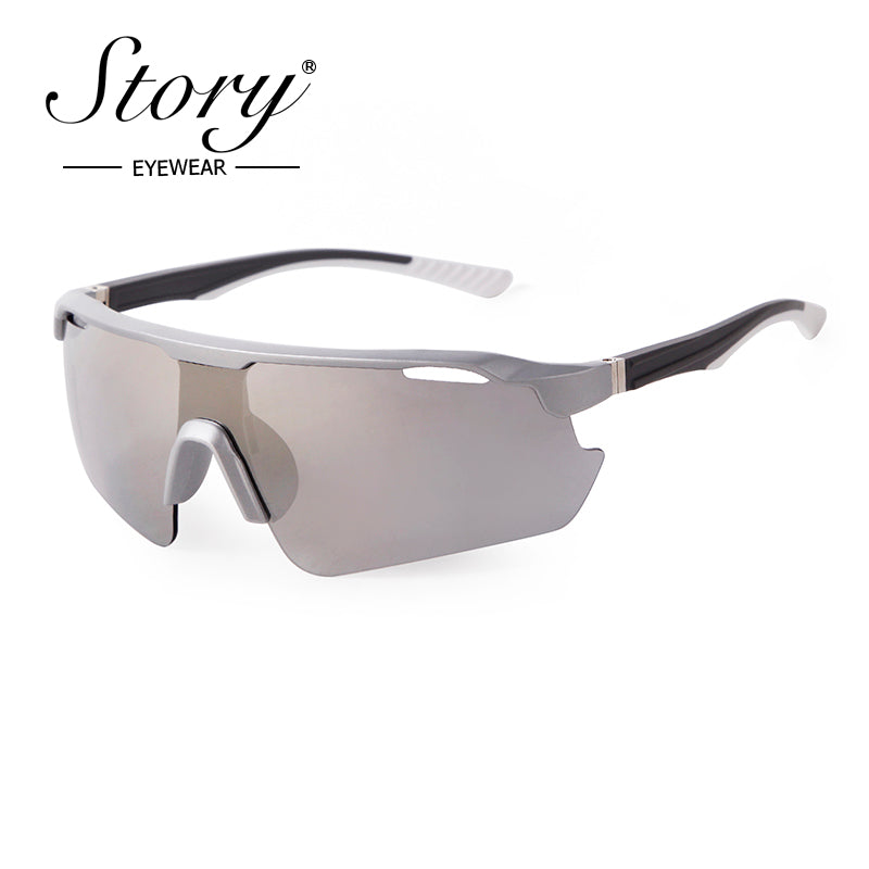 2024 New Colorful Bicycle Glasses, Men's Personality Trend, One Piece Sunglasses, Outdoor Sports Sunglasses