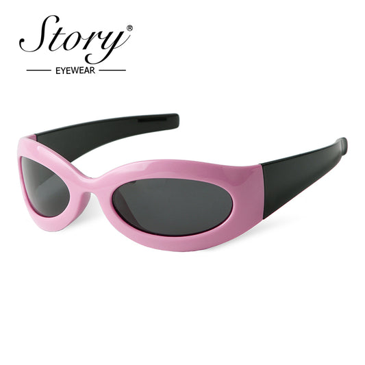 2024 New Large Frame Sunglasses for Men, Millennium Cat Eyes Sunglasses for Women, Trendy Cycling Polarized Glasses