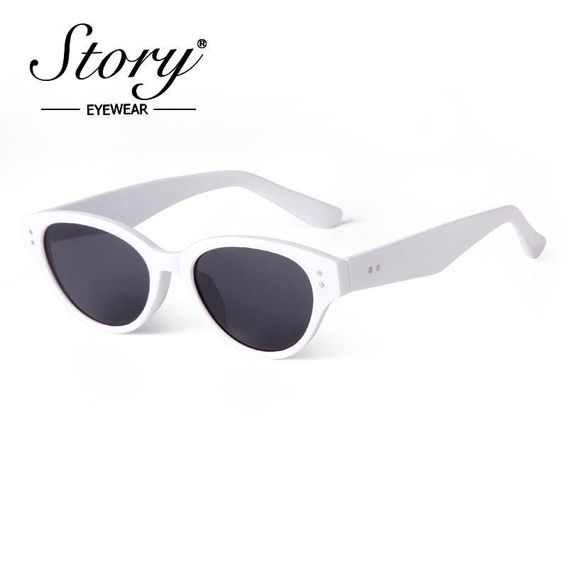 New Cat's Eye Small Frame Slim Sunglasses, High Grade Sunglasses Beach Vacation Style