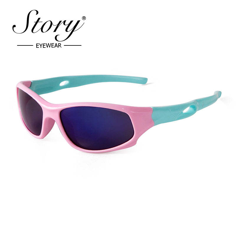 New Fashion Outdoor Sports Leisure Fashion Street Photo Style Children's Polarized Sunglasses,Fashion Eyeglass Frame