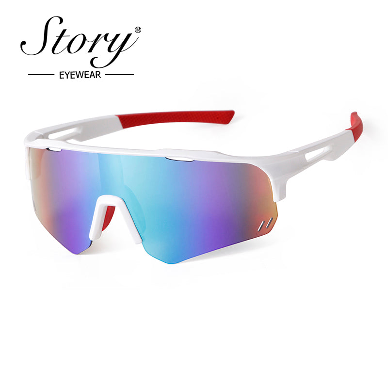 4 New Outdoor Sports Sunglasses for Men and Women, Fashionable Colorful Windproof Riding Glasses, UV Protection Sunglasses