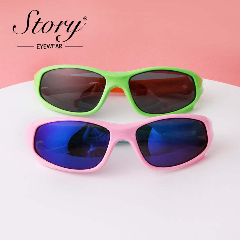 New Fashion Outdoor Sports Leisure Fashion Street Photo Style Children's Polarized Sunglasses,Fashion Eyeglass Frame