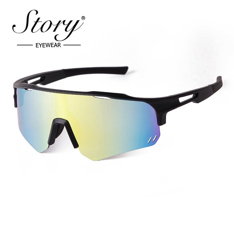 4 New Outdoor Sports Sunglasses for Men and Women, Fashionable Colorful Windproof Riding Glasses, UV Protection Sunglasses