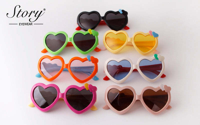 2024 New Universal Cartoon for Boys and Girls Fashion Love Polarized Sunglasses,Fashion  Style Sunglasses