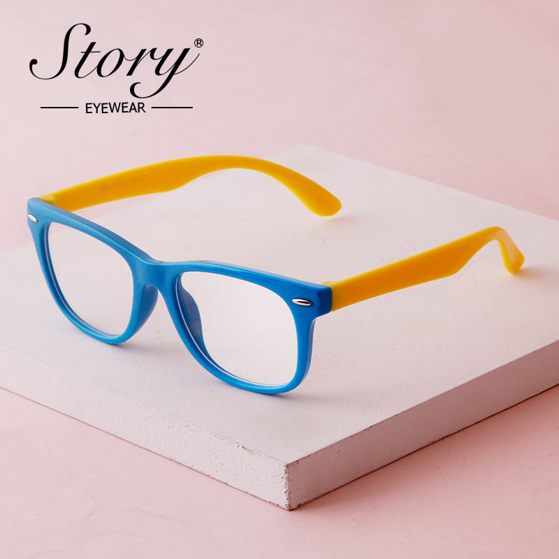 2024 New Anti Blue Light & Radiation Eye Protection Children's Glasses Comfortable Silicone Frame