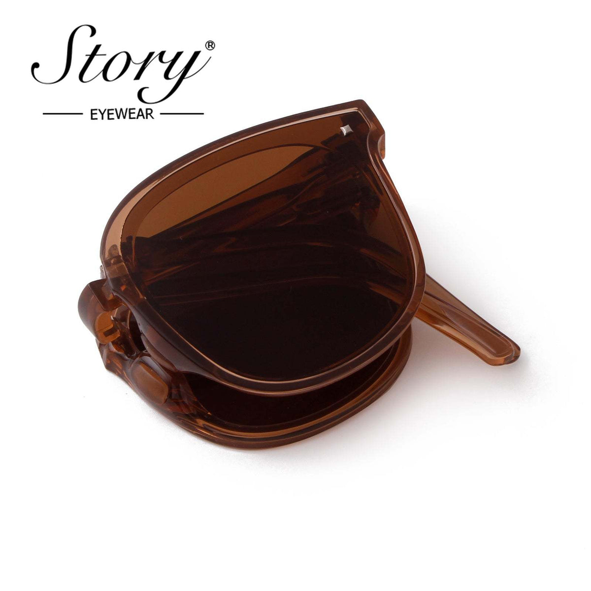 2024 New Polarized Folding Sunglasses ,Fashion Retro Sunscreen Folding Sunglasses for Women