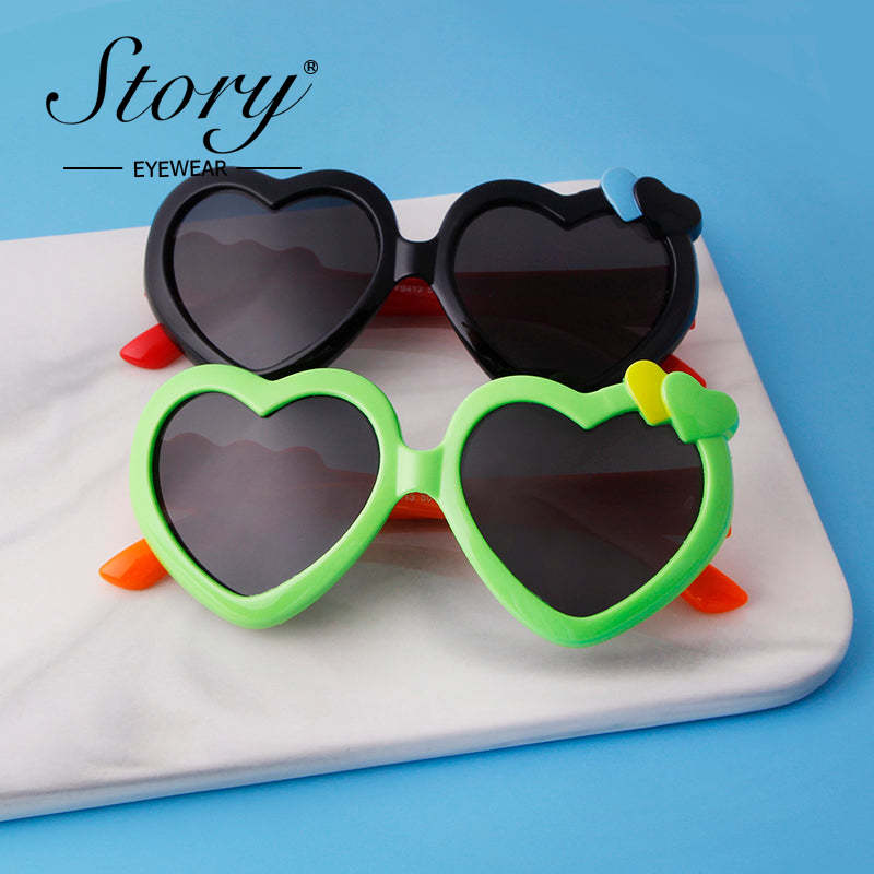 2024 New Universal Cartoon for Boys and Girls Fashion Love Polarized Sunglasses,Fashion  Style Sunglasses