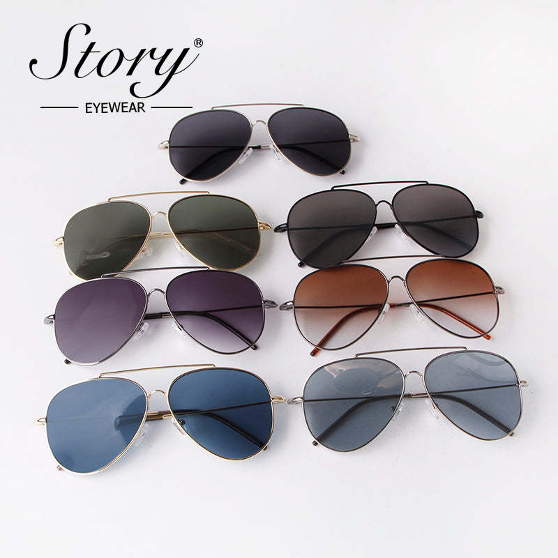 New Pilot Sunglasses for Men and Women,  New Product, Curved Lens, Stainless Steel Frame,2024 Fashion trend