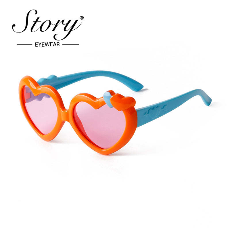 2024 New Universal Cartoon for Boys and Girls Fashion Love Polarized Sunglasses,Fashion  Style Sunglasses