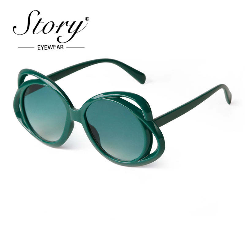 Butterfly Frame Female Sunglasses,Cute Girls Clock in and Take Photos Sunglasses,Hip Hop Sweet Cool Personality anime Sunglasses