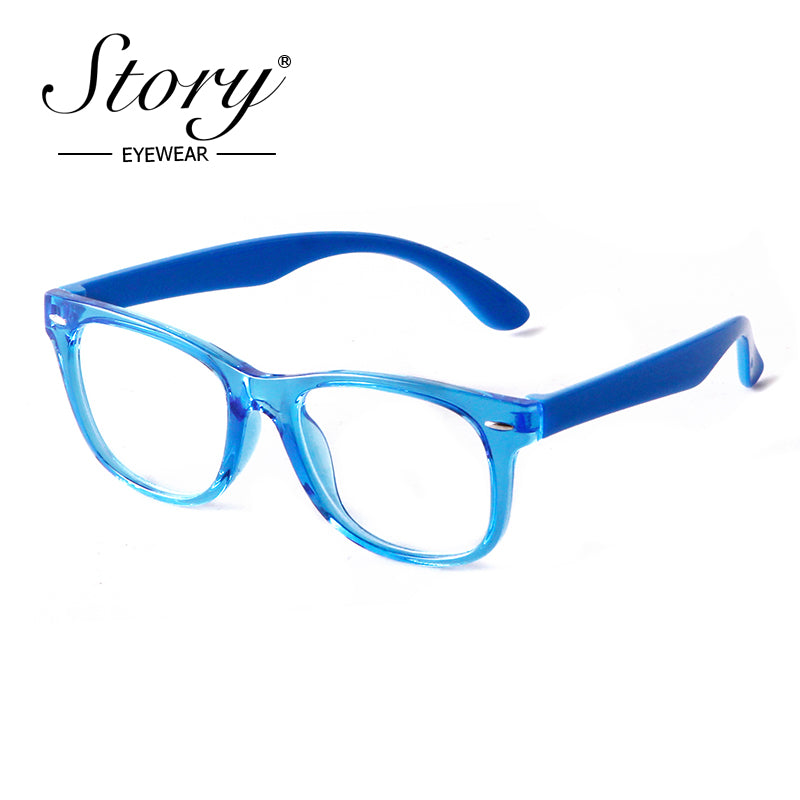 2024 New Fashionable Hot Selling Combination Color Children's Day Glasses TR90 Transparent Color Versatile Trend Casual Flat Mirror Factory Direct Sales