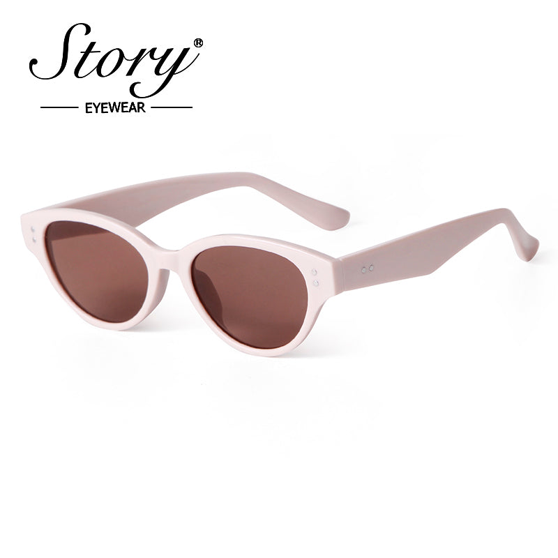 New Cat's Eye Small Frame Slim Sunglasses, High Grade Sunglasses Beach Vacation Style