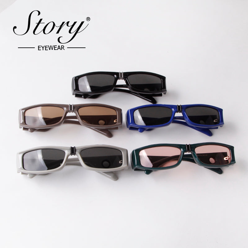 2024 new INS sunglasses, men's trendy and cool integrated sunglasses, women's internet celebrities, UV resistant and strong light driving