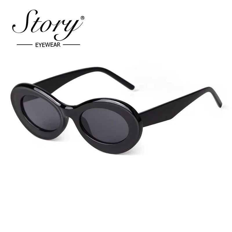 Trend Oval Sunglasses Women Retro  SunGlasses UV400