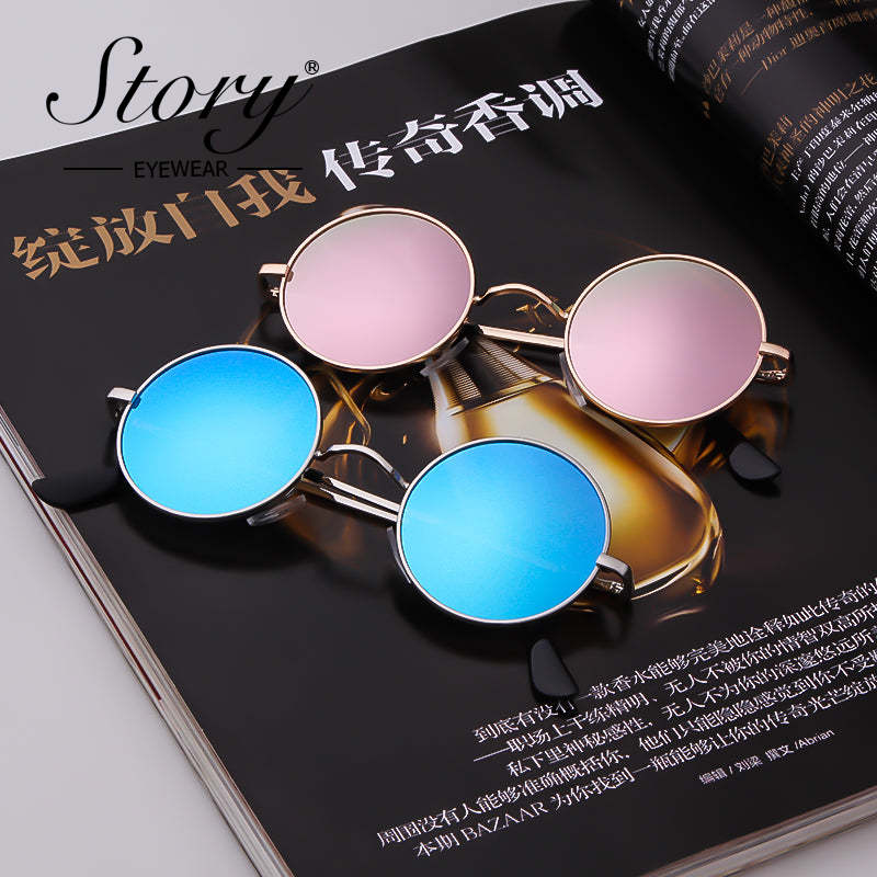 Round Polarized UV400 Vintage Circle Frame SunGlasses Women & Men