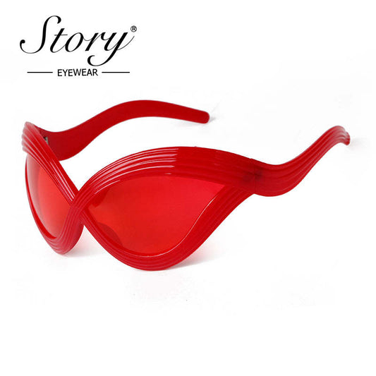 2024 New  Cat's Eye Sunglasses, Fashion Week runway style, Dazzling hip-hop style sunglasses