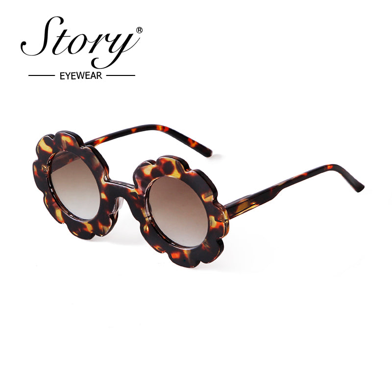 2024 New Fashion Children's Cartoon Cute Fashion Style Sunflower Sunglasses Sunshade Polarized Sunglasses
