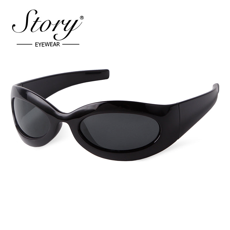 2024 New Large Frame Sunglasses for Men, Millennium Cat Eyes Sunglasses for Women, Trendy Cycling Polarized Glasses