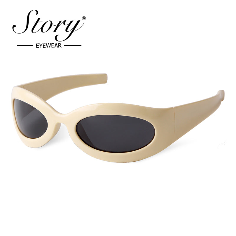 2024 New Large Frame Sunglasses for Men, Millennium Cat Eyes Sunglasses for Women, Trendy Cycling Polarized Glasses