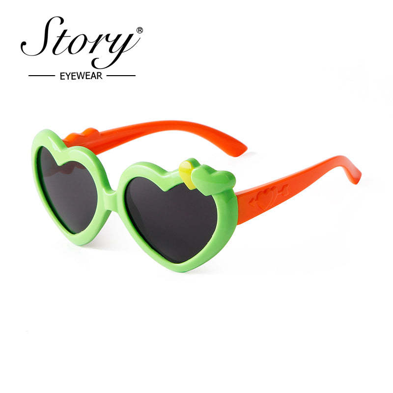 2024 New Universal Cartoon for Boys and Girls Fashion Love Polarized Sunglasses,Fashion  Style Sunglasses