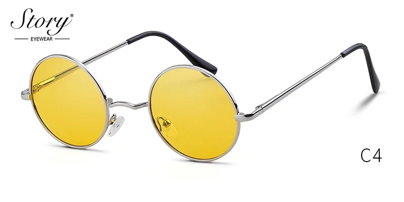 Round Polarized UV400 Vintage Circle Frame SunGlasses Women & Men
