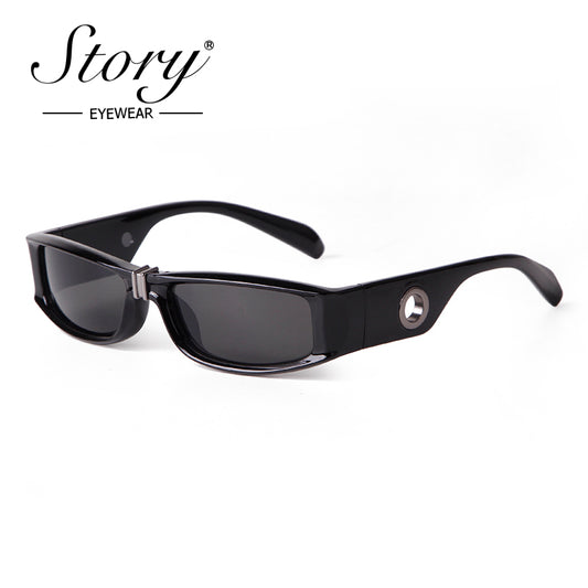 2024 new INS sunglasses, men's trendy and cool integrated sunglasses, women's internet celebrities, UV resistant and strong light driving